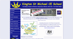 Desktop Screenshot of kingtonstmichaelschool.co.uk