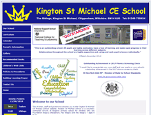 Tablet Screenshot of kingtonstmichaelschool.co.uk